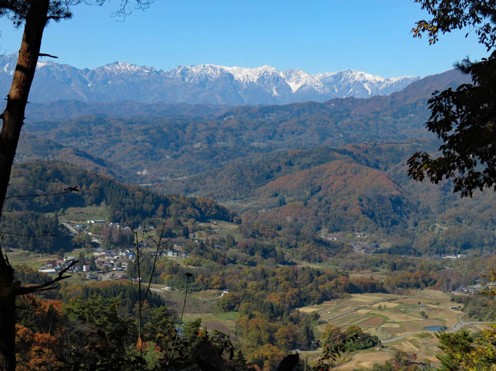 photo：唐松岳、白馬三山と田園風景：茶臼山から