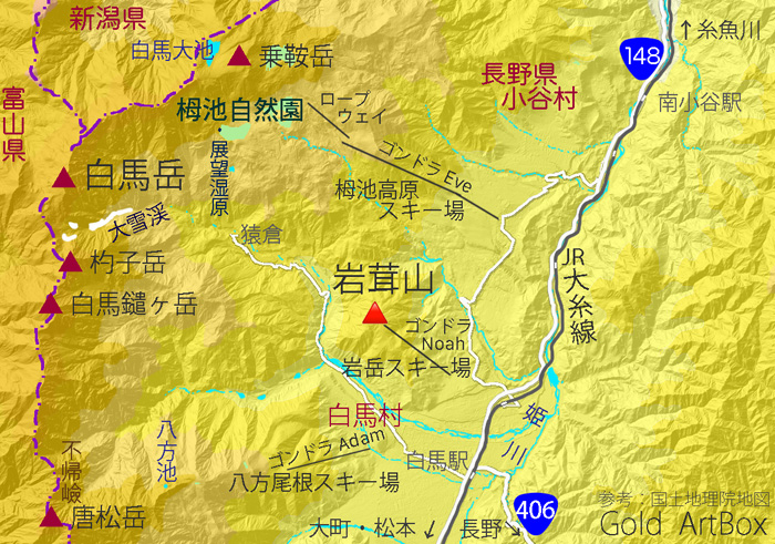 地図・岩茸山