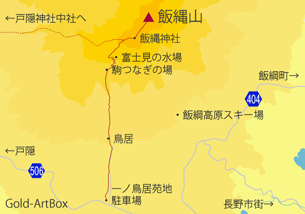 地図・飯縄山