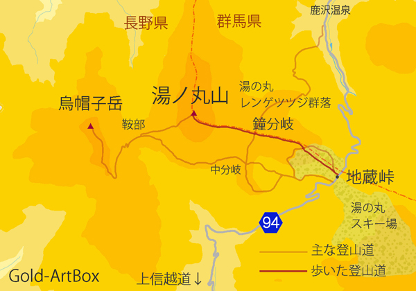 地図・湯ノ丸山