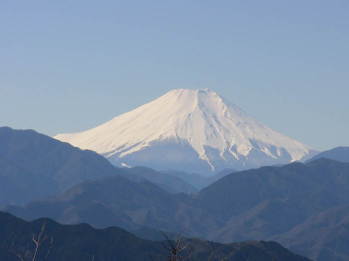 photo：高尾山頂からの富士山：高尾山