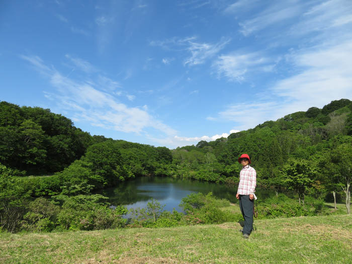 photo：赤池にて：袴岳