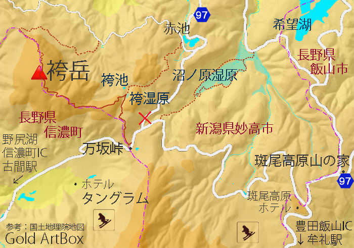 map 袴岳