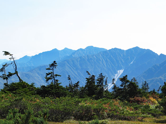 photo：八方尾根と五竜岳、鹿島槍ヶ岳：白馬乗鞍岳