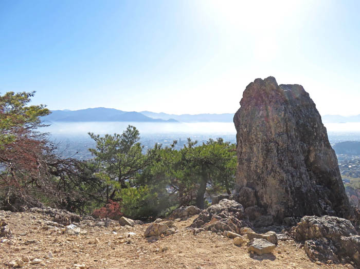 photo：物見岩から善光寺平を見る12.9：地附山