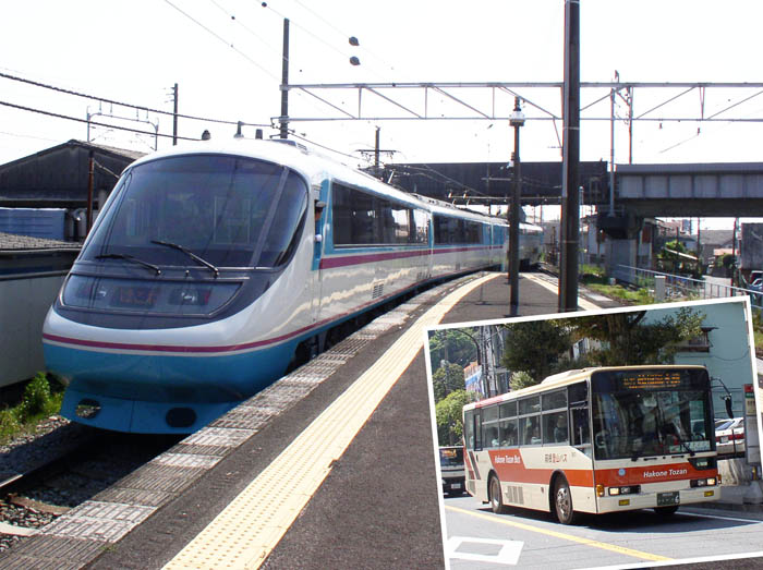 photo：バスや電車を楽しみながら：箱根