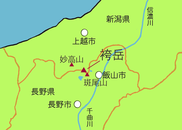 地図・袴岳