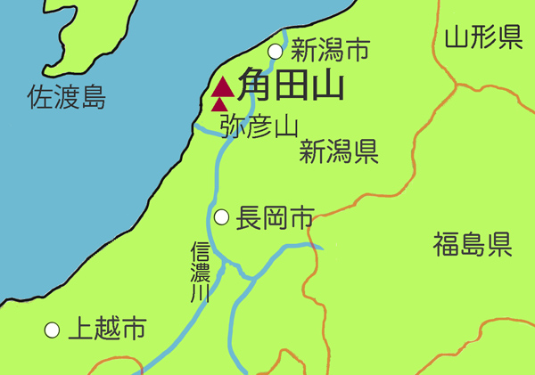 地図・角田山