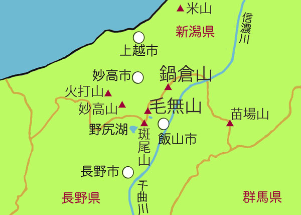 地図・鍋倉山,毛無山