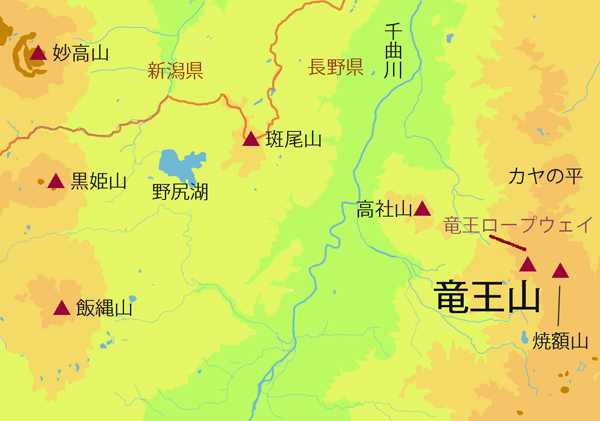 地図・竜王山
