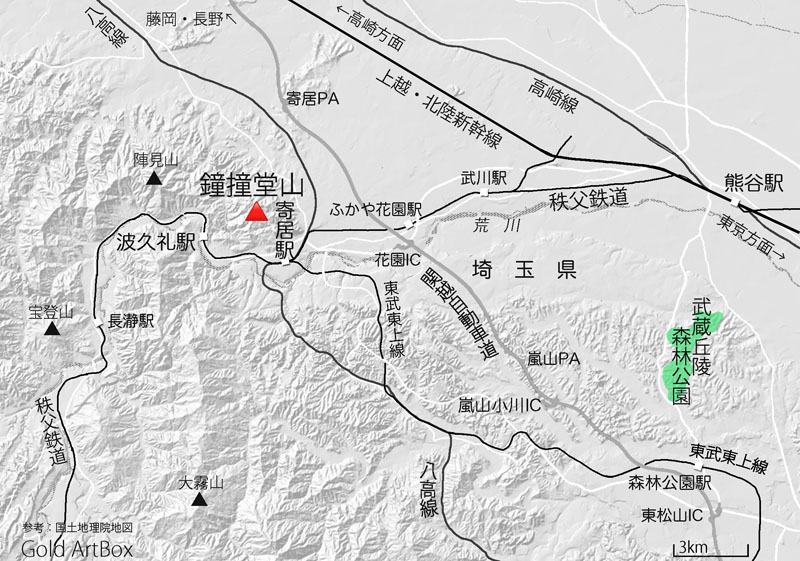map 国営武蔵丘陵森林公園