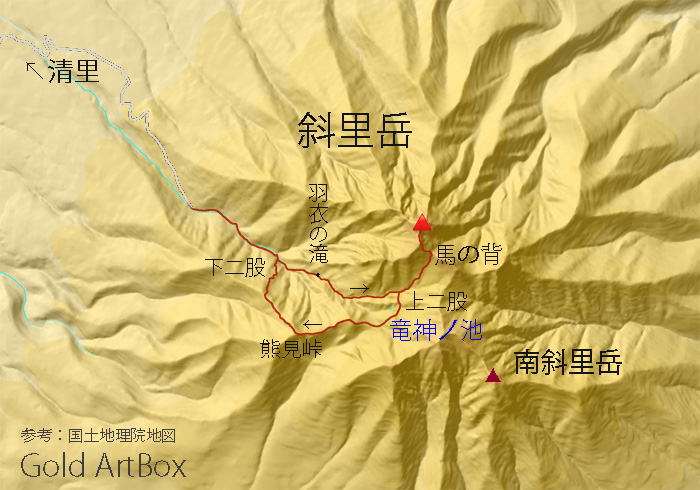 map 斜里岳
