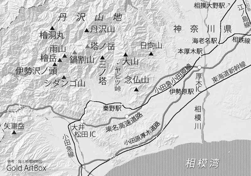 map・丹沢