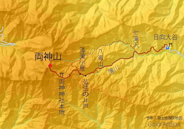 地図　両神山