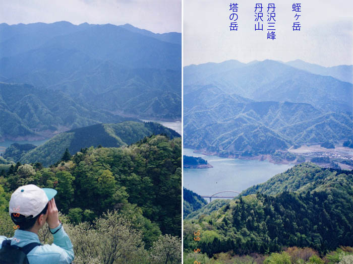 photo：仏果山から丹沢山地を見る