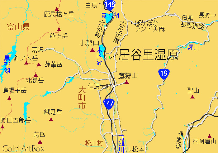 map 居谷里湿原