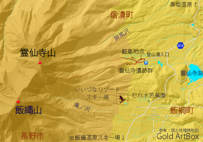 map霊仙寺山麓