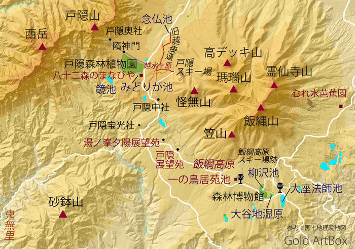 map：飯綱・戸隠