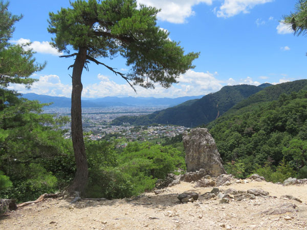 photo：物見岩から長野市街地・地附山