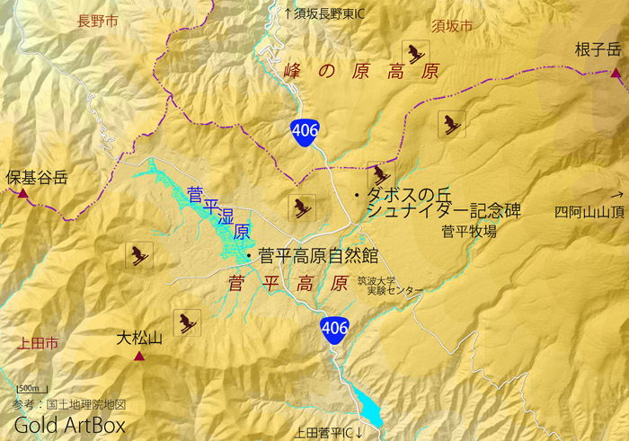 map：菅平湿原