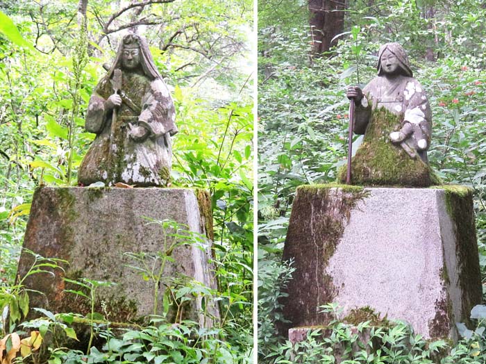 photo：翁と嫗の像・戸隠高原