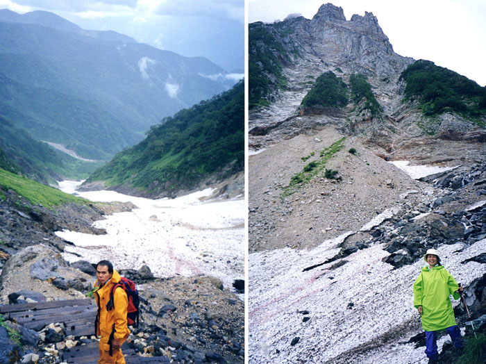 photo：大雪渓の下山開始・白馬岳