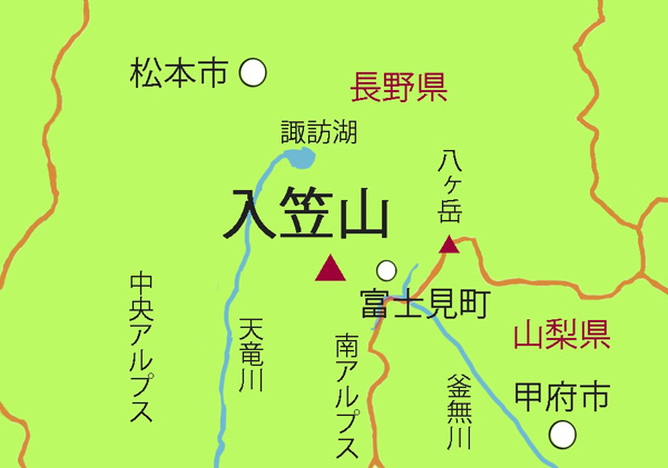 地図・入笠山