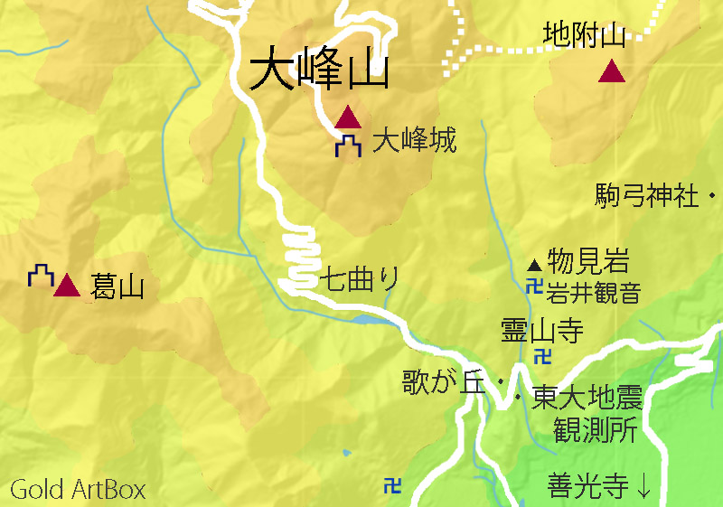 地図・大峰山
