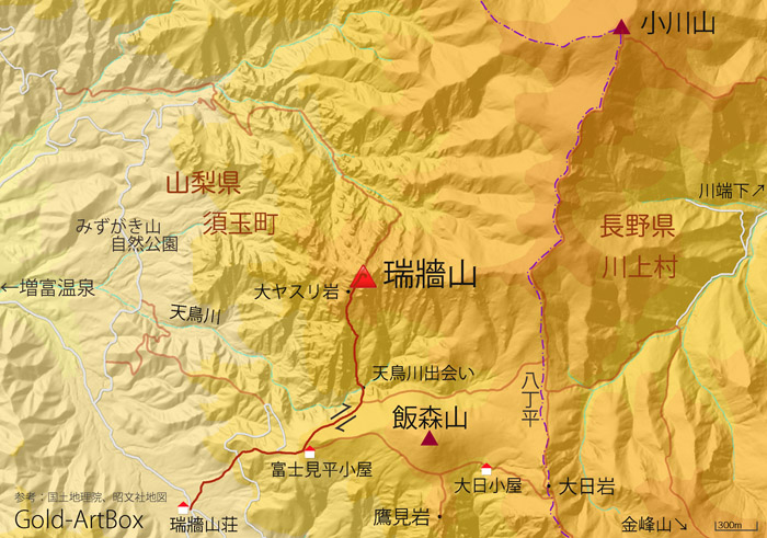 map：瑞牆山