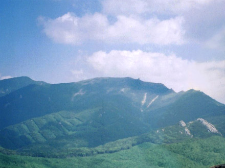 photo：金峰山の五丈岩が見える・瑞牆山