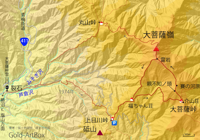 map：大菩薩嶺
