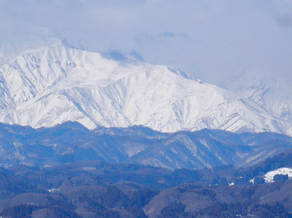 photo：笠岳・横手山を拡大・茶臼山から