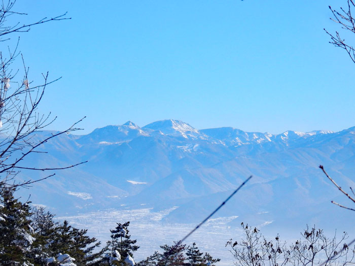 photo：笠岳、横手山、白根山々　大峰山南登山道から