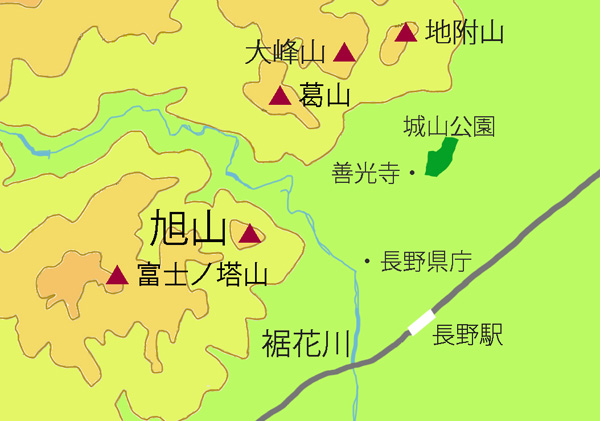 地図・旭山