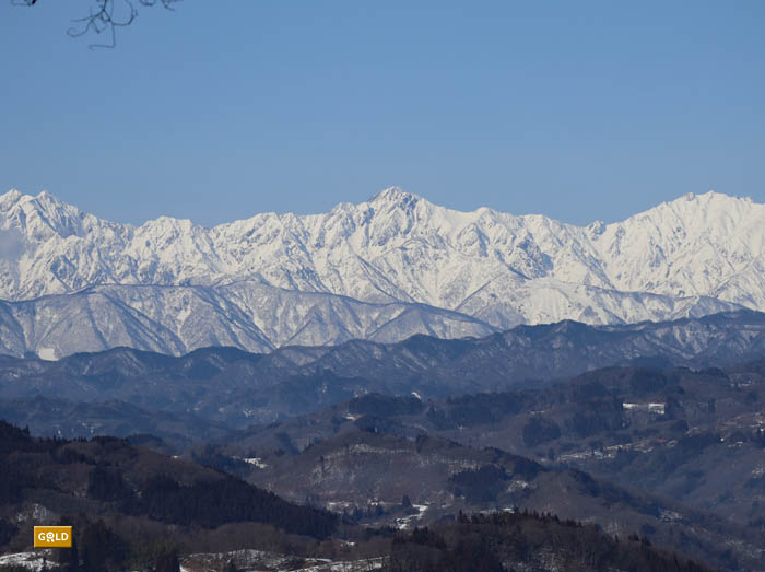 五竜岳：茶臼山から