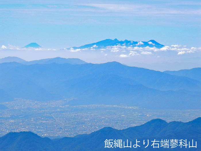 photo 富士と八ヶ岳と善光寺平2019.9.7撮影：飯綱山から