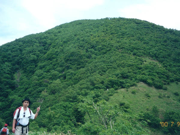 photo：目指す黒檜山：赤城山