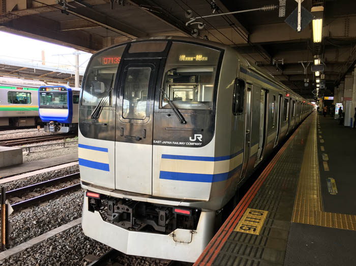 E217系電車大船駅・鎌倉市