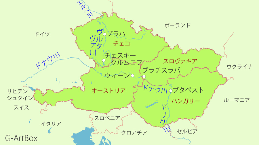 地図・中欧４国