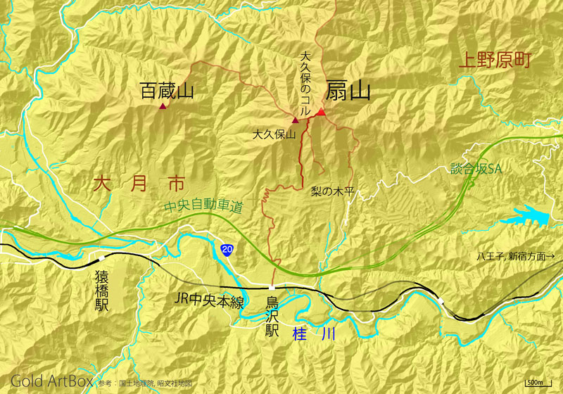 map：扇山