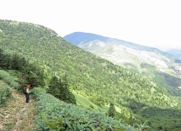 photo 土鍋山登山道から破風岳（左）