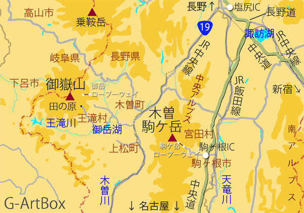 photo・御嶽山広域地図