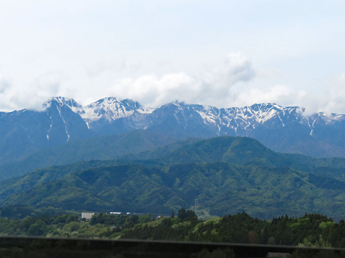 photo：車窓から中央アルプス