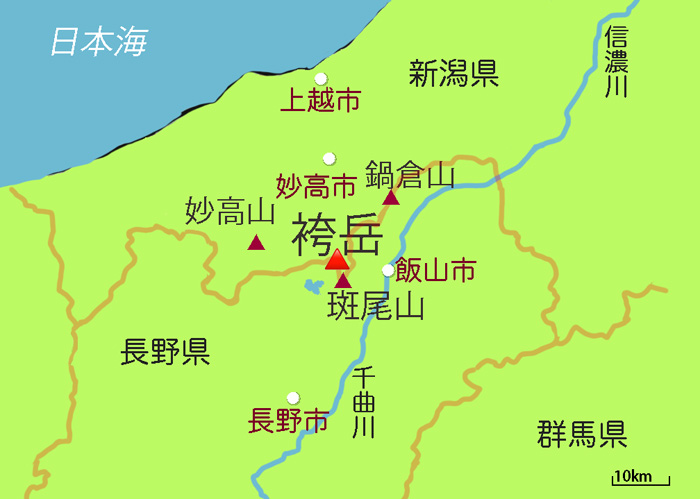地図・袴岳