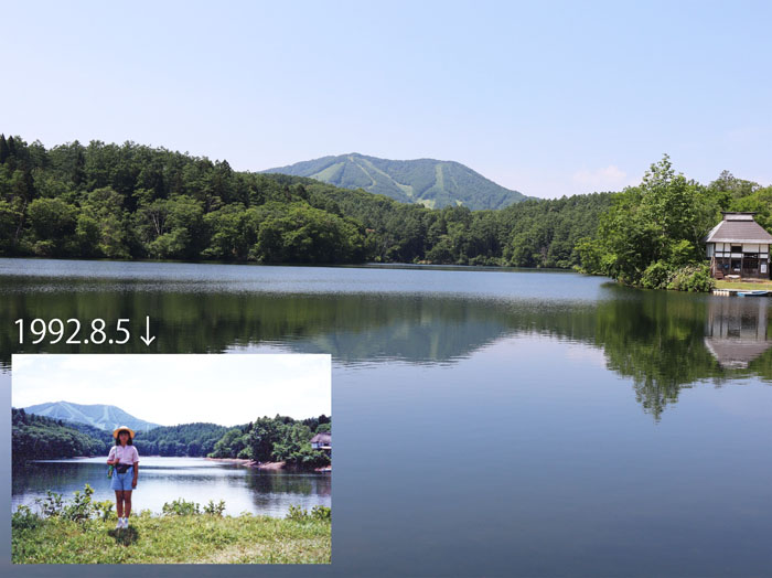 photo：希望湖（のぞみこ）と斑尾山