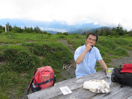 photo・諏訪湖を見下ろしながら昼食