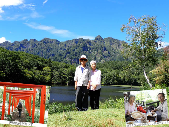 photo：戸隠鏡池,蕎麦クレープ 