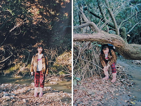 photo 前田川を遡る娘1993.12.26
