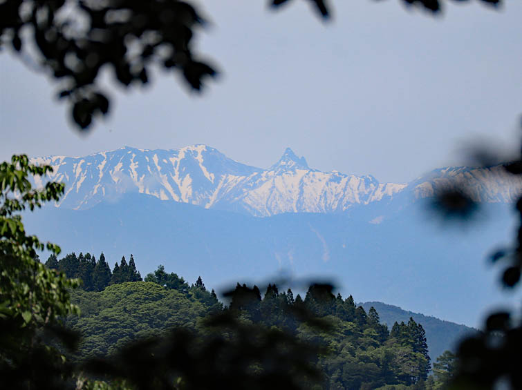 穂高連峰と槍ヶ岳