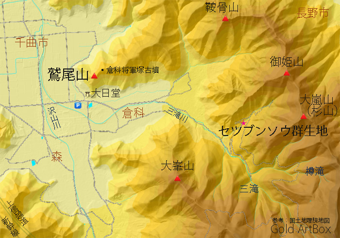 map 千曲市倉科